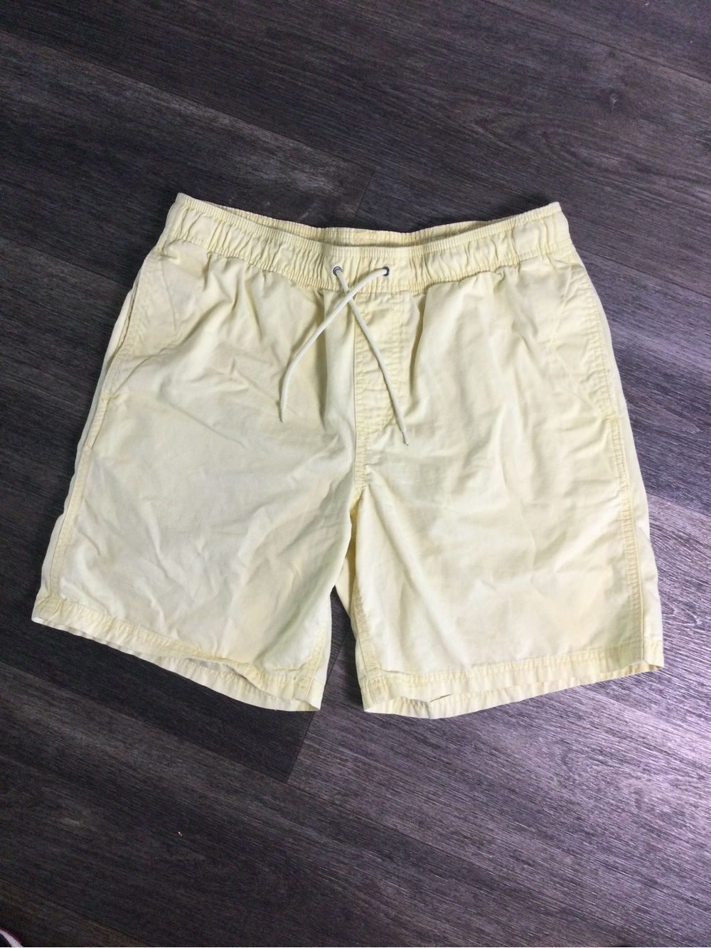 Amazon Essentials Pale Yellow Elastic Waist Shorts